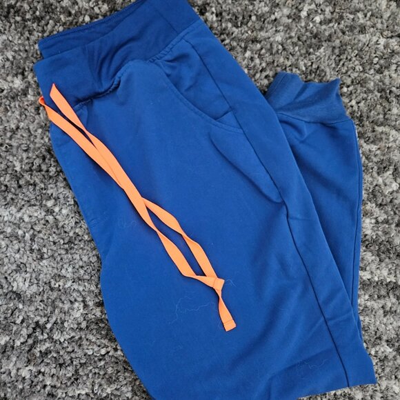 Figs Winning Blue Zamora Jogger Scrub Pants SP Small Petite - Picture 5 of 7